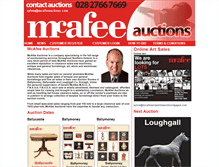Tablet Screenshot of mcafeeauctions.com